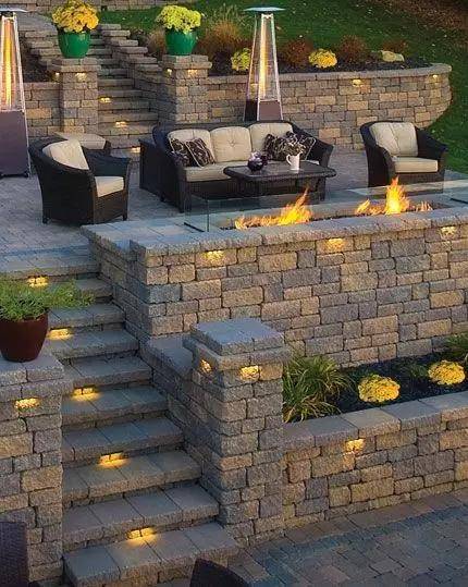 院子里的石头墙,原来可以那么美!