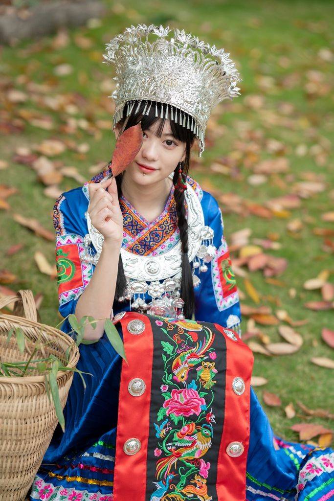 人像摄影组图苗疆少女清新如花