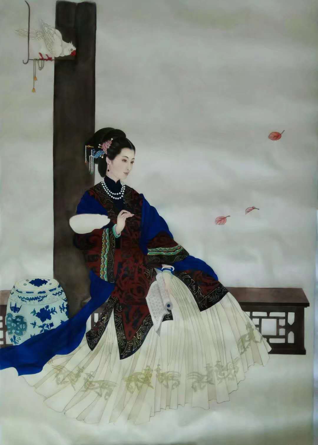 薛振海他的书法作品和工笔画堪称一绝