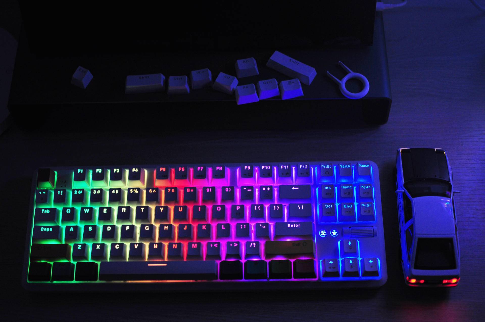 机械键盘初体验开箱黑爵k870t双模机械键盘