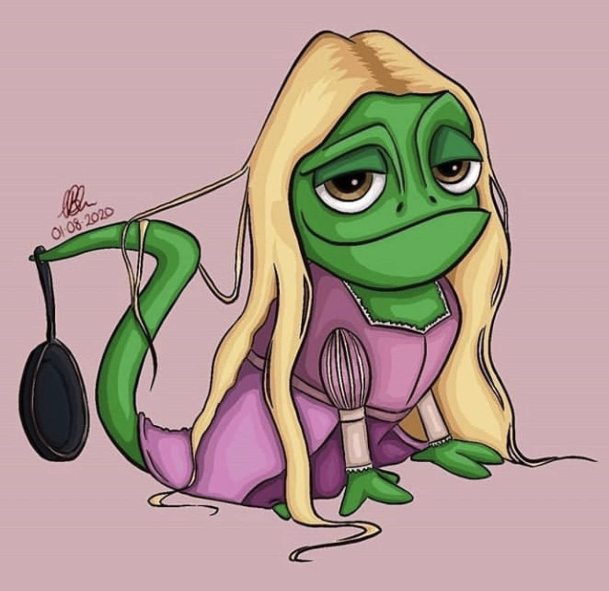 迪士尼公主的服装,穿在小宠物身上,雪宝变艾莎,老虎也妖娆