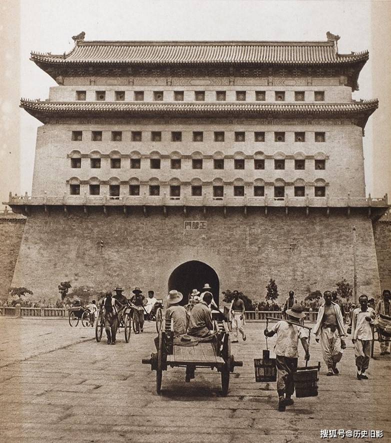 清末老北京风景名胜旧照,俯瞰紫禁城与八达岭长城