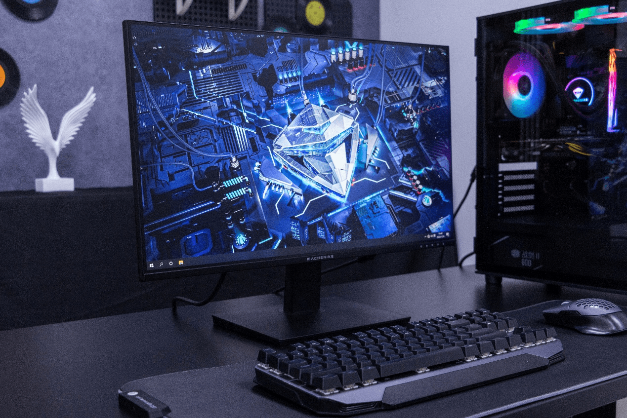 23.8英寸超窄外边框144hz电竞显示器:机械师mk-144f23s