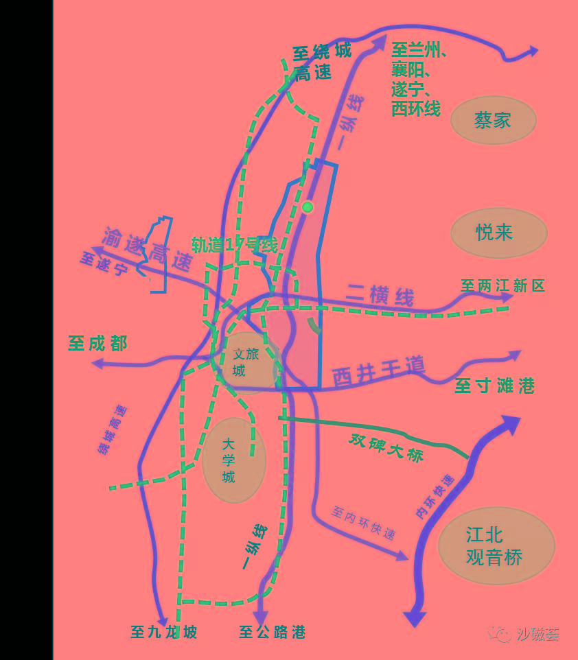 建成後 沙坪壩西部片區居民 同時 重慶市快速路二橫線西段ppp項目