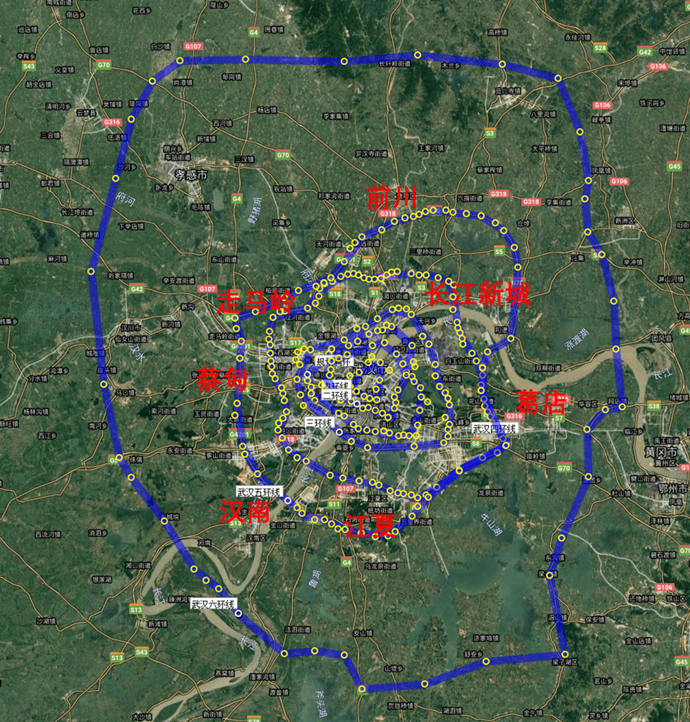 武汉6环高清规划图图片