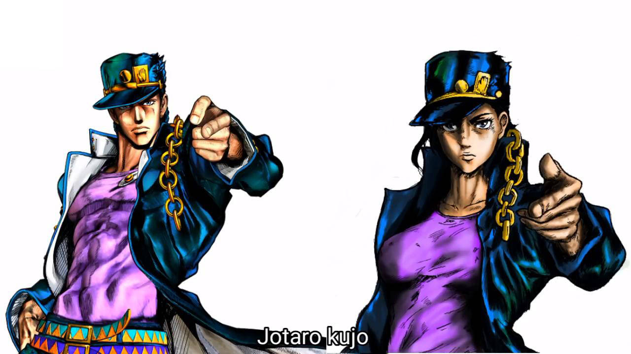 原創同樣的jojo立主角團換個性別後秒變美少女24張圖看夠女版jojo