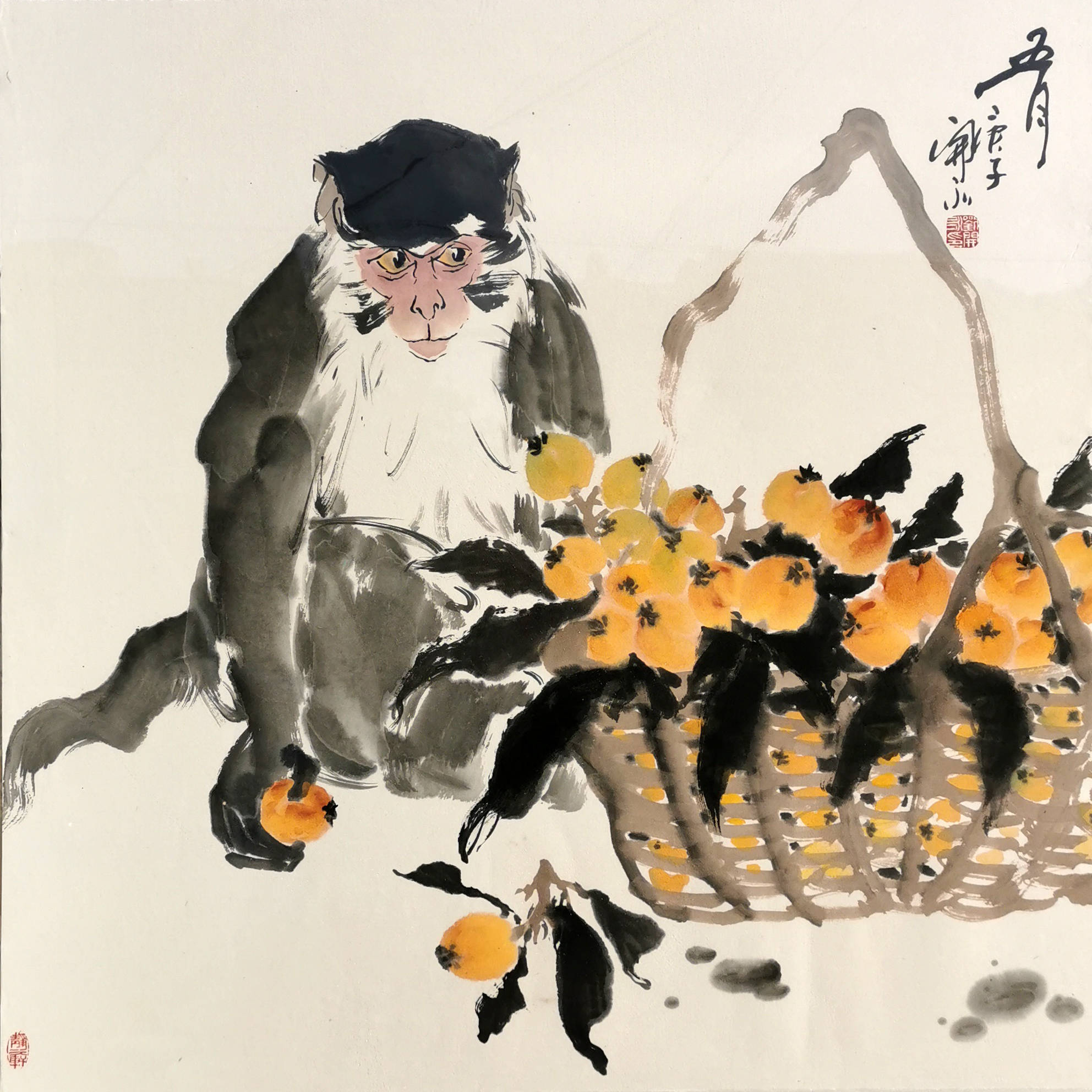 灵猴听经——刘开永中国猴画艺术作品展在栖霞古寺云谷艺术馆开幕