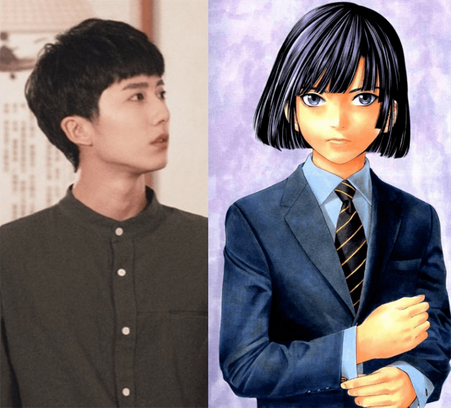 "棋魂"真人对比动漫,小光很热血,看到小亮:幸亏不是长发