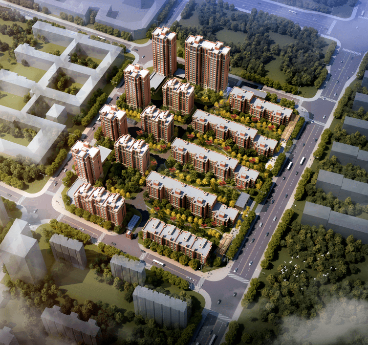 未来逸园鸟瞰效果图