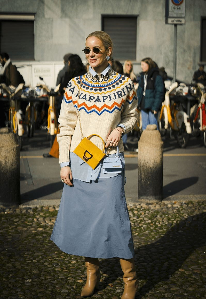 杨颖又穿火一种裙子,"迷笛裙"从夏美到冬,太适合30 女性_面料