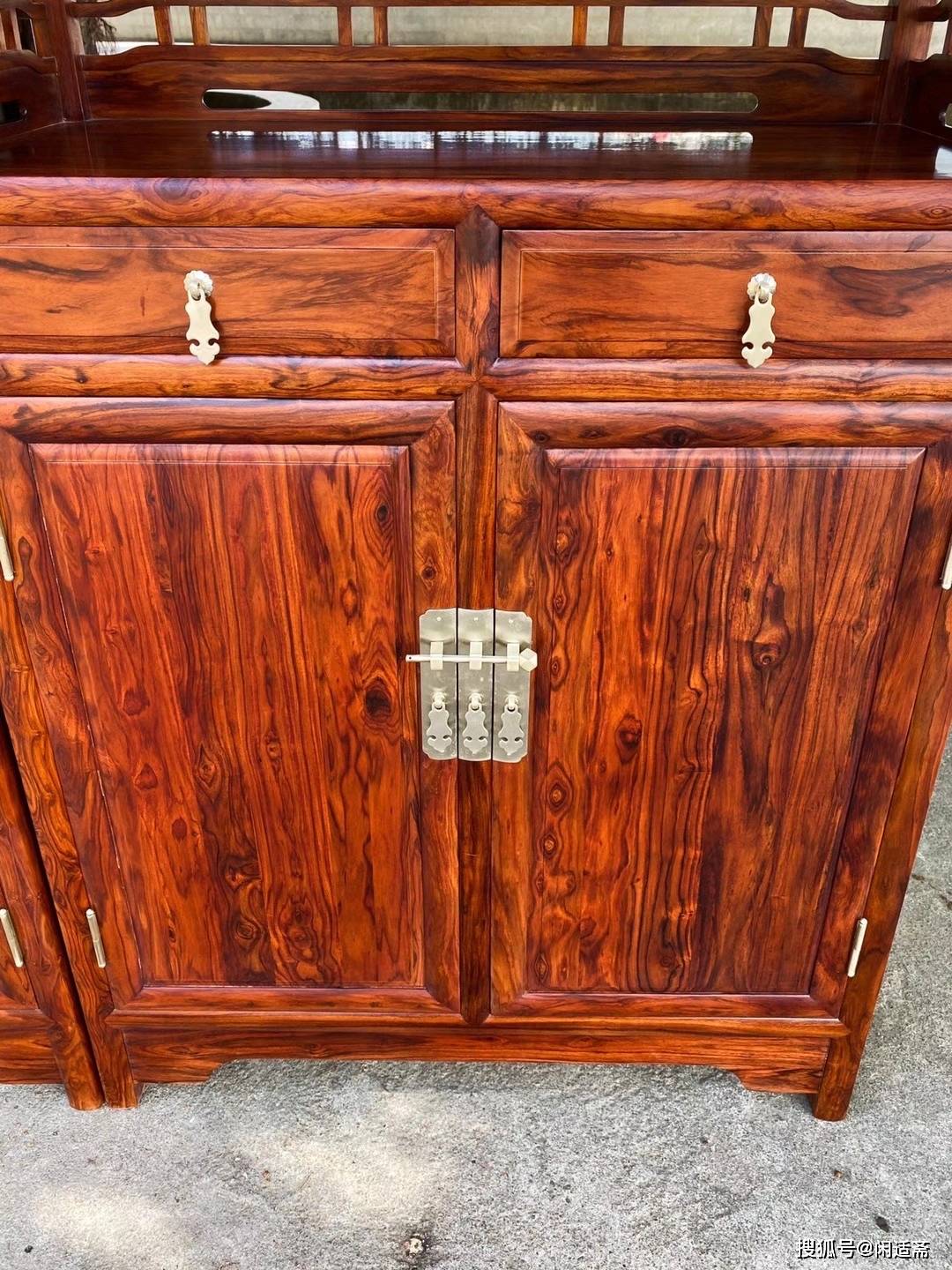 文房珍藏,海南黄花梨亮格书柜,明式家具