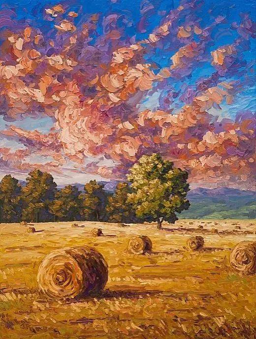 唯美壮丽的印象派油画风景美极了