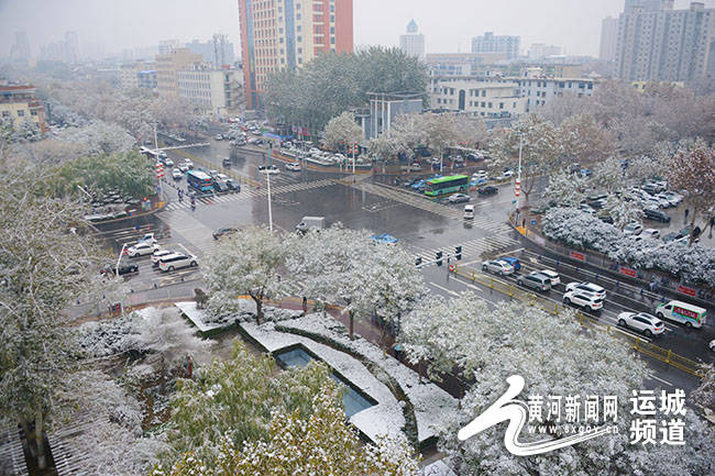 终于来了,运城市区今年的初雪!