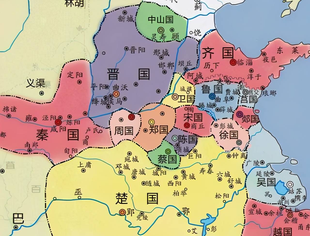 周朝蔡国地图图片