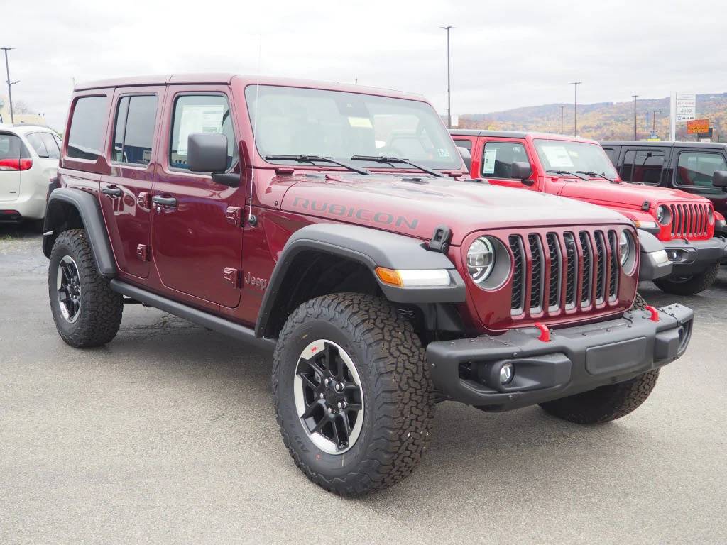 2021款jeep牧马人snazzberry枣红色珠光漆到港实拍首发图片