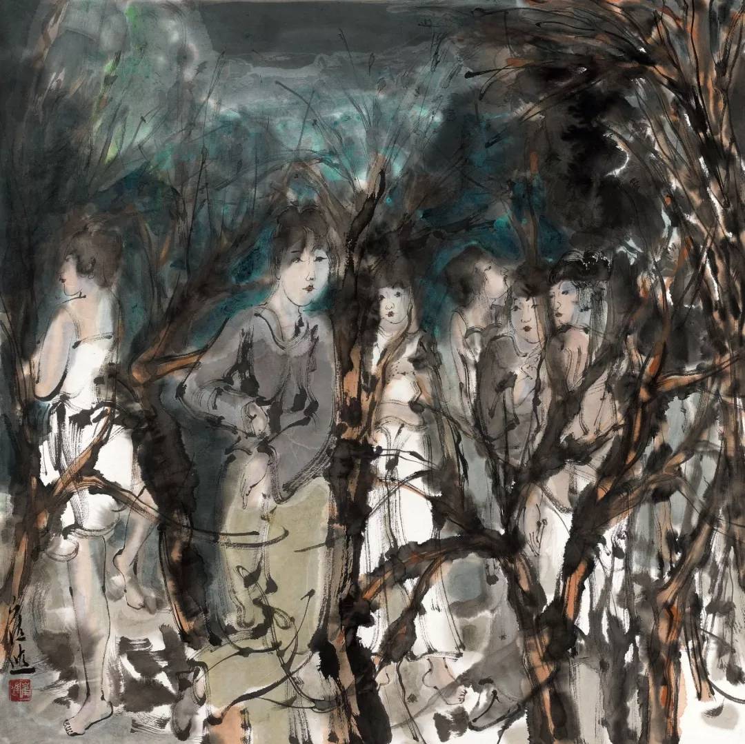 崔进国画玩偶作品欣赏