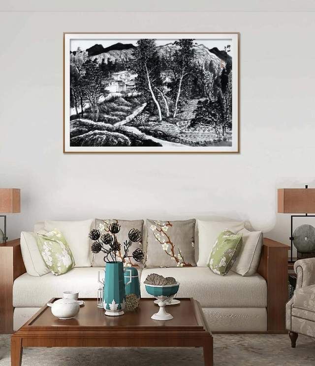 画作欣赏衡水学院刘栋教授秋季河北平山写生作品欣赏