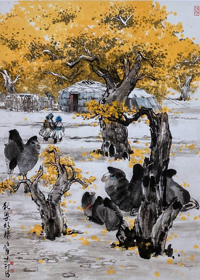 《长安情深——杨志印先生捐赠作品展》在陕西省美术博物馆开幕