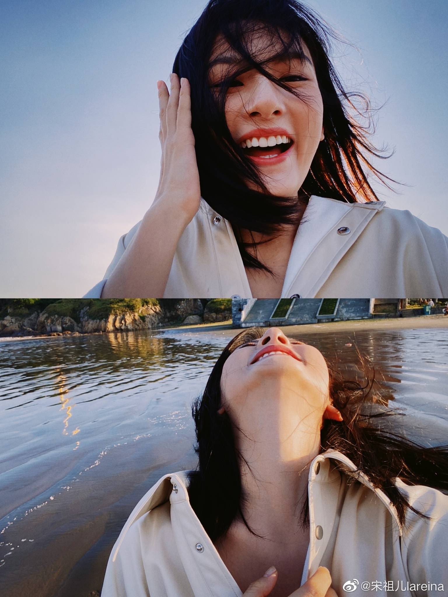 倪妮宋祖儿被耽误的ins风拍照博主微博里全是高能姿势