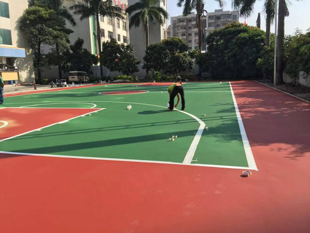 硅pu篮球场的篮球场如何划线作为标准_手机搜狐网