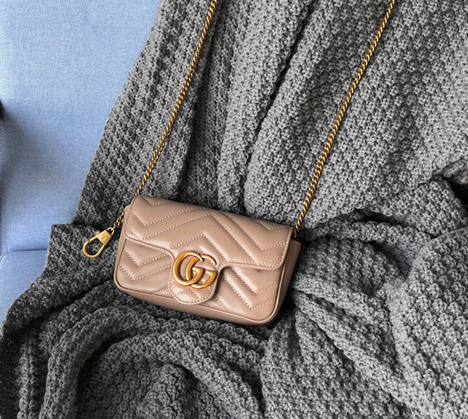 古驰gucciggmarmont系列包包简洁大方双g也能美上天