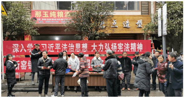六枝特区新窑镇开展宪法日宣传活动