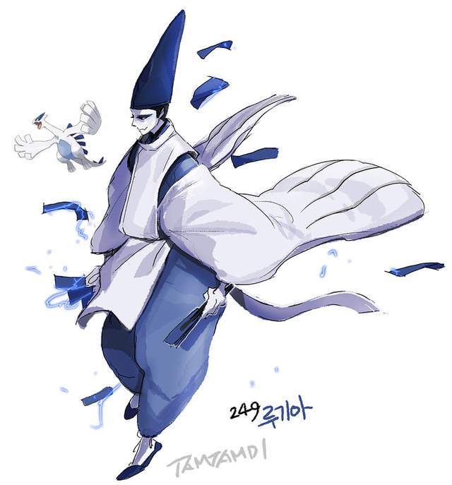 神兽宝可梦拟人化后,凤王像贵妇人,火焰鸟则是异域公主