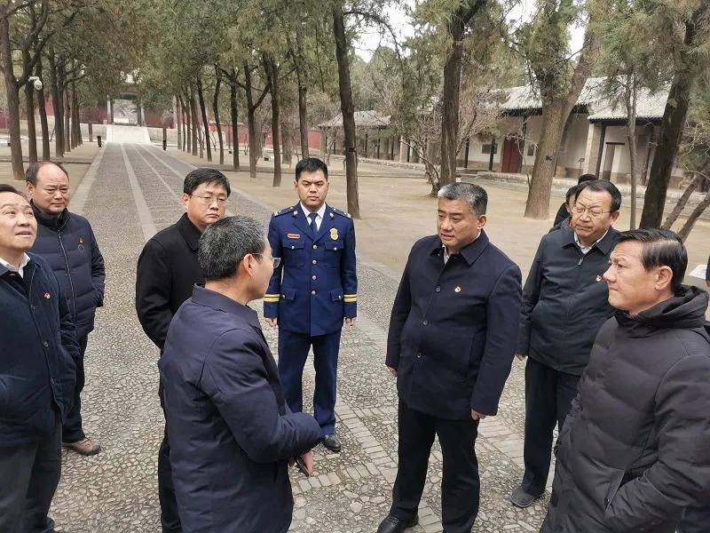 運城芮城縣黨政領導督導永樂宮整改消防安全隱患_張建軍