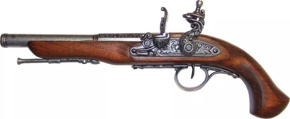 美国独立战争时期大陆军装备的燧发手枪