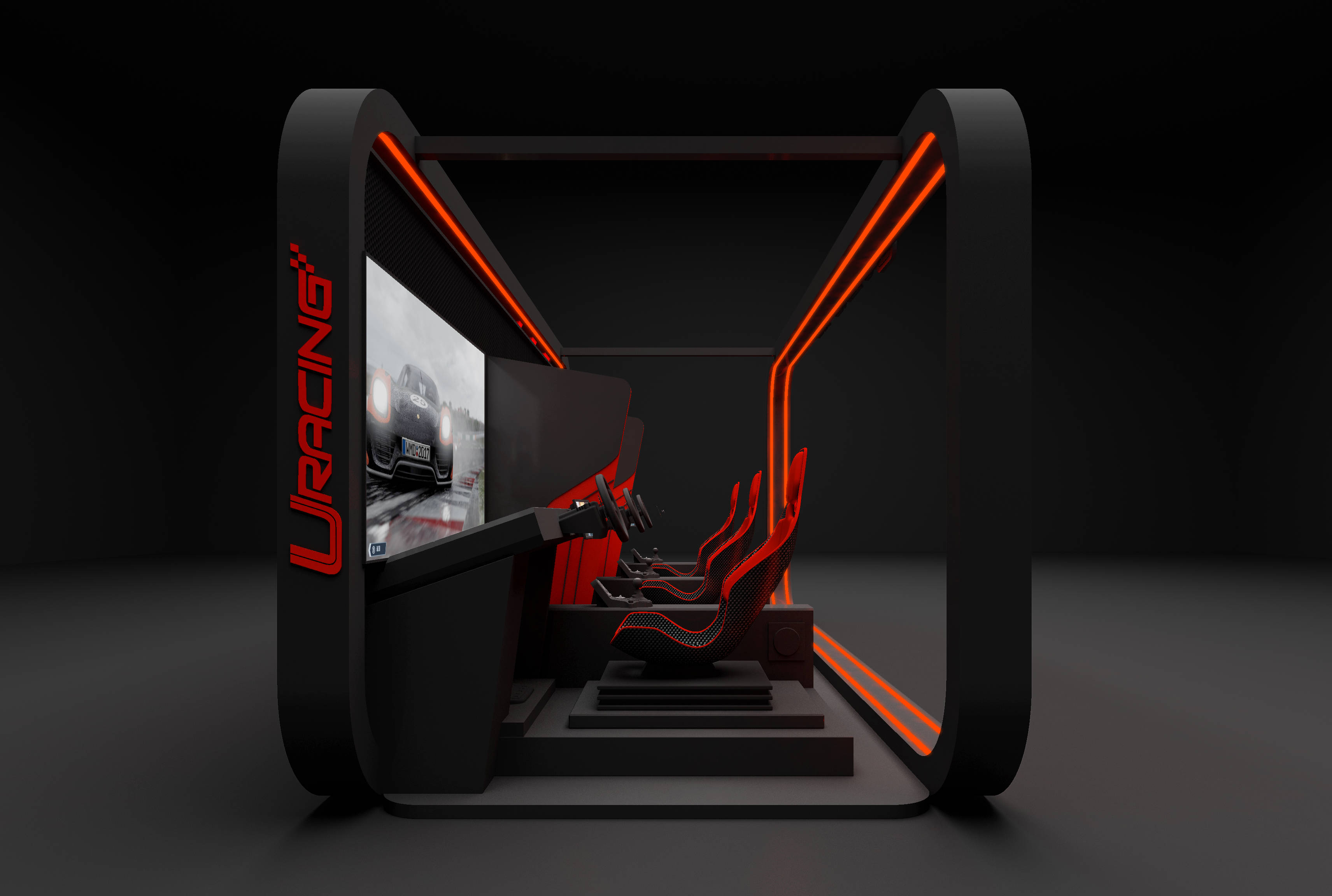 无限竞逐赛车电竞舱体验速度与激情的狂欢