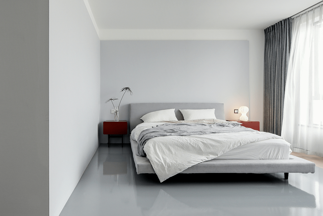 有质感的灰色墙漆,是混凝土的理想替代物.