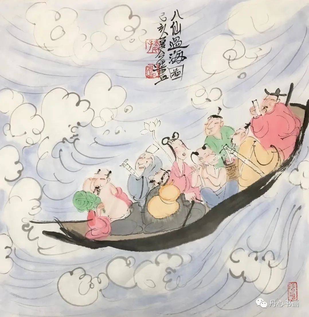 墨色通透有生机,人物幽默有趣味|人物画家公进