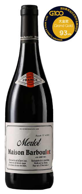 巴布洛庄园干红葡萄酒 maison barboulot-red年份:2017品种组:梅洛组
