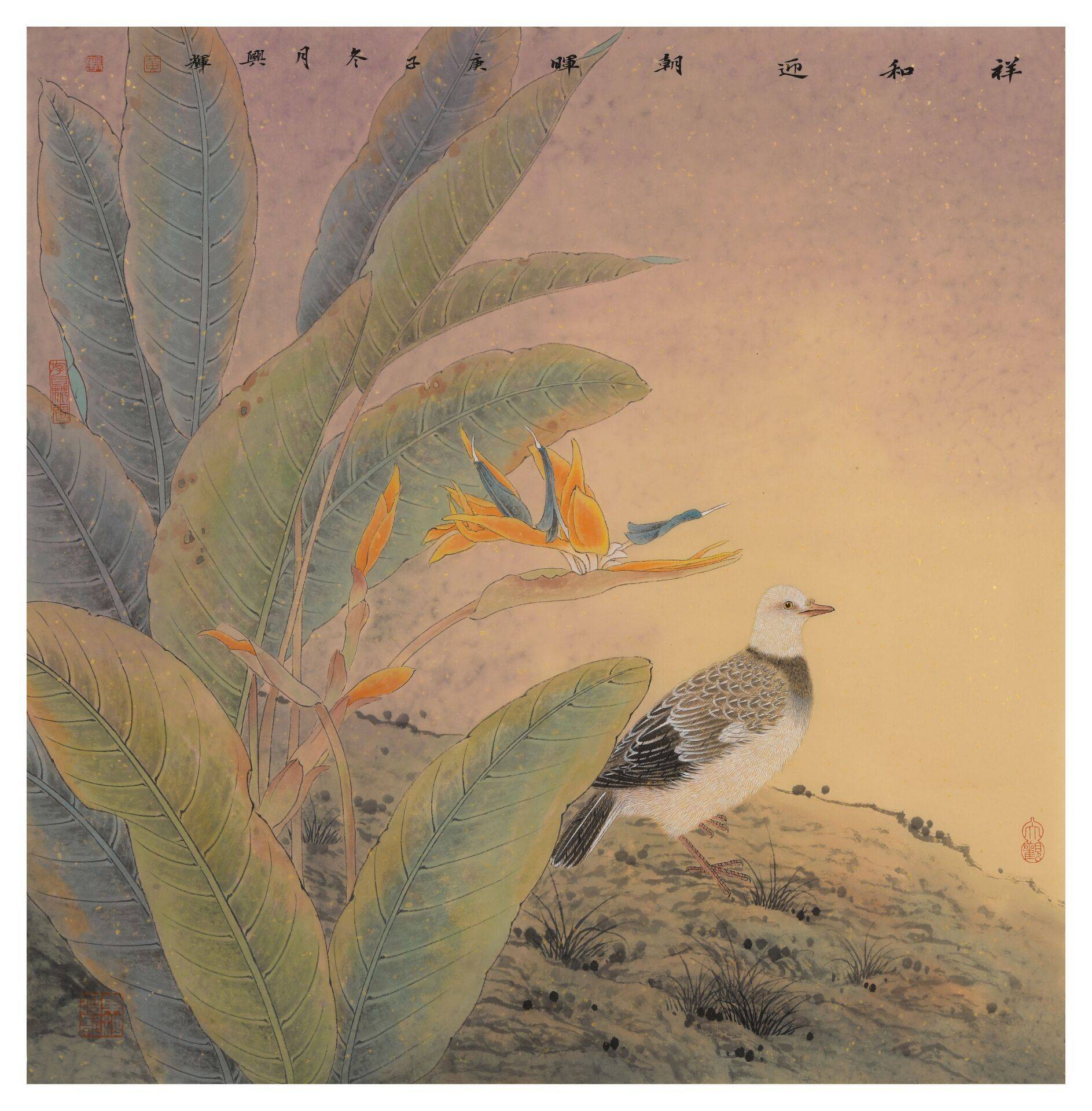 天趣自然律如乐韵青年画家黄兴辉工笔花鸟画作赏析