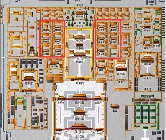北京故宫全景平面图图片