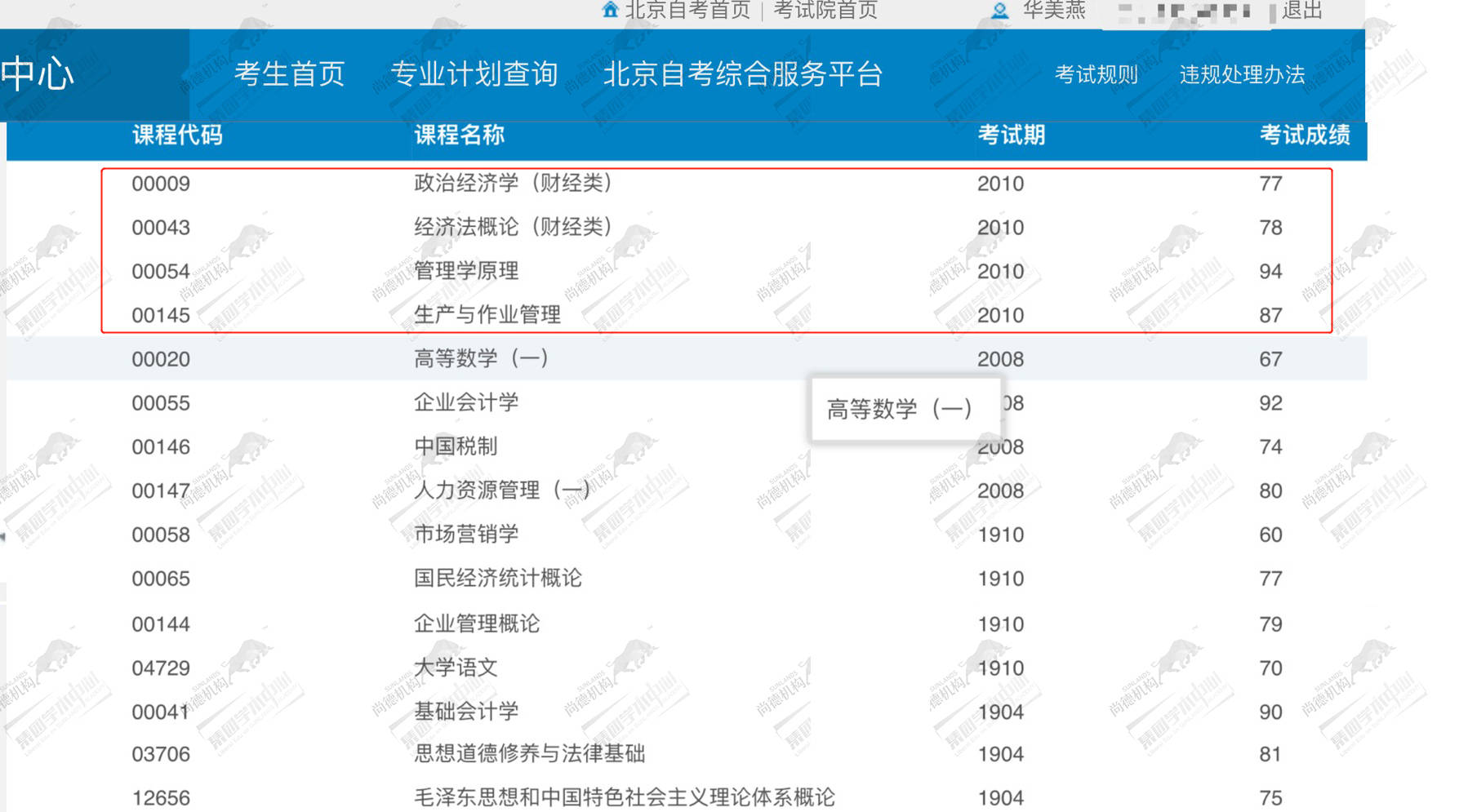 北京自考成绩(北京自考成绩转入)