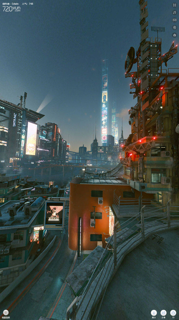 首发全景漫游赛博朋克2077