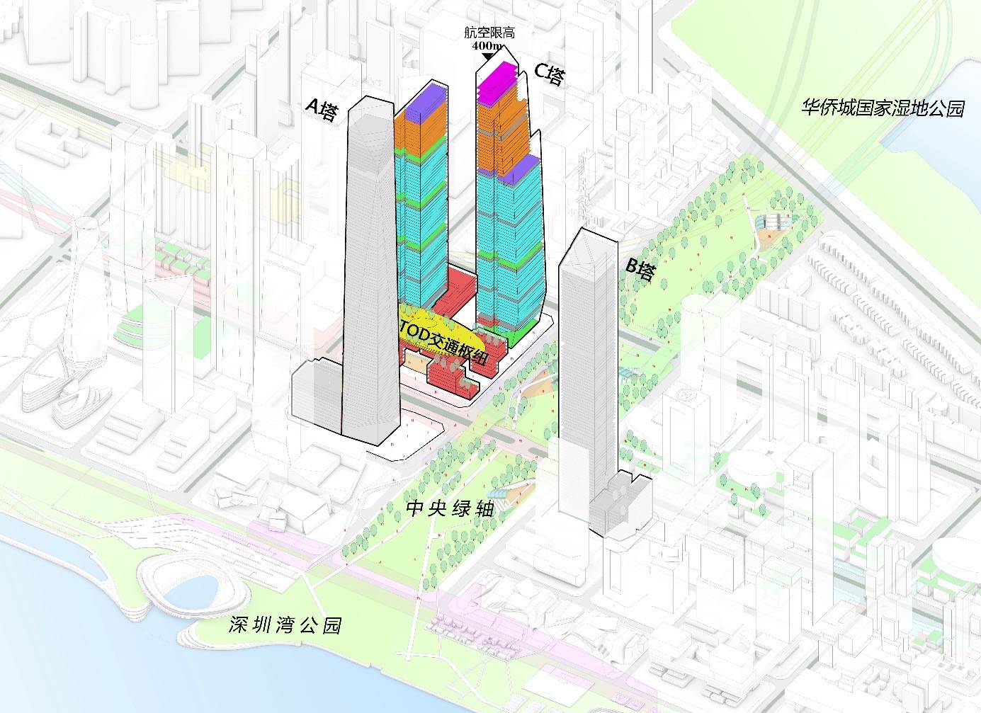 c塔项目用地示意图@深圳湾超级总部基地开发建设指挥部办公室