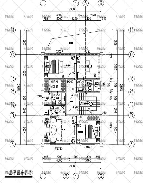 农村自建房8x15设计图图片