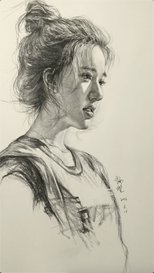 素描欣赏素描美女也可以如此撩人