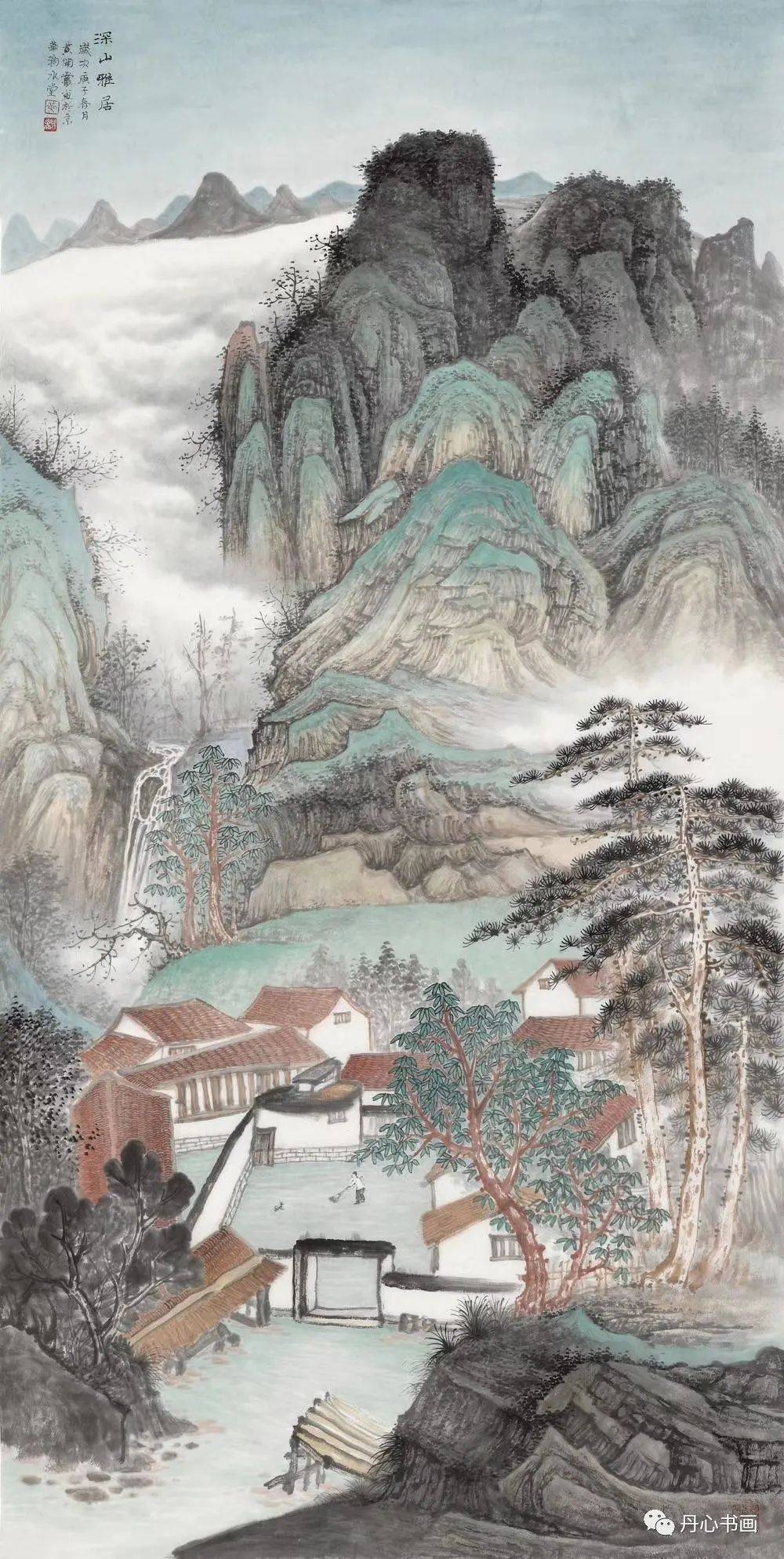 笔若春风,秀雅空灵|青绿工笔山水画家黄开丛