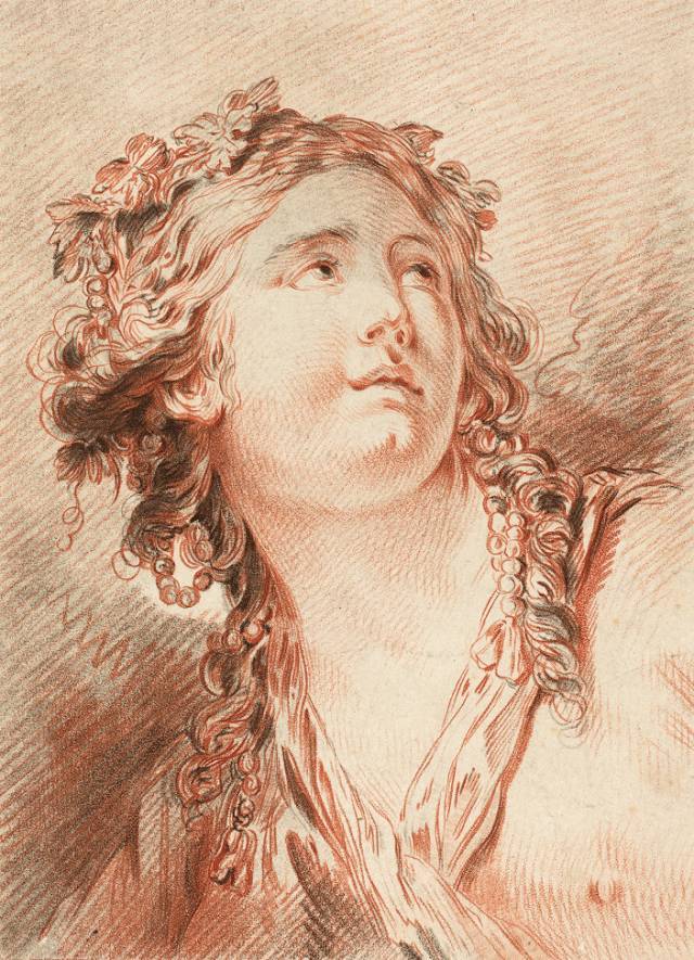 罕见西方绘画大师们的素描肖像