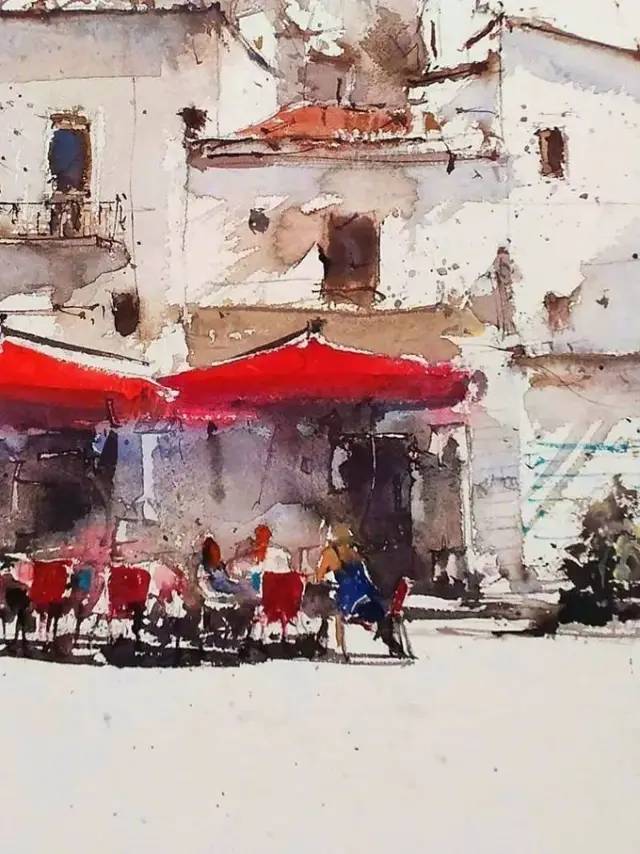 意大利画家罗伯托畅快淋漓的水彩风景画作品欣赏