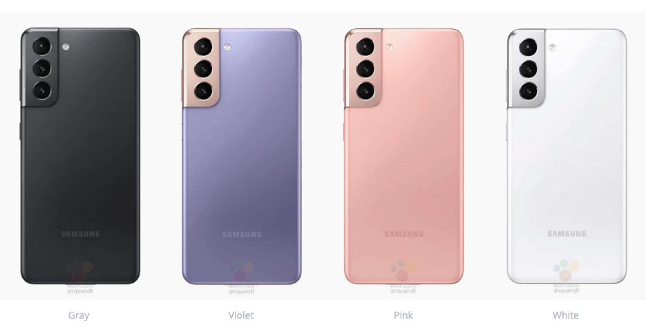 三星galaxy s21发布在即 全系列配色曝光_颜色