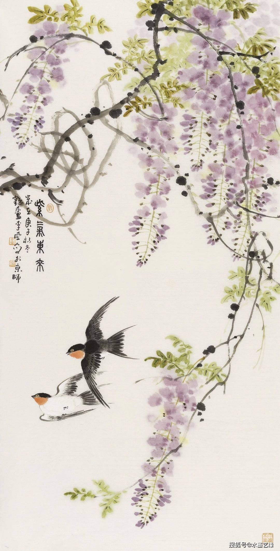 清风徐来墨上花开一著名画家李亚老师书画作品欣赏