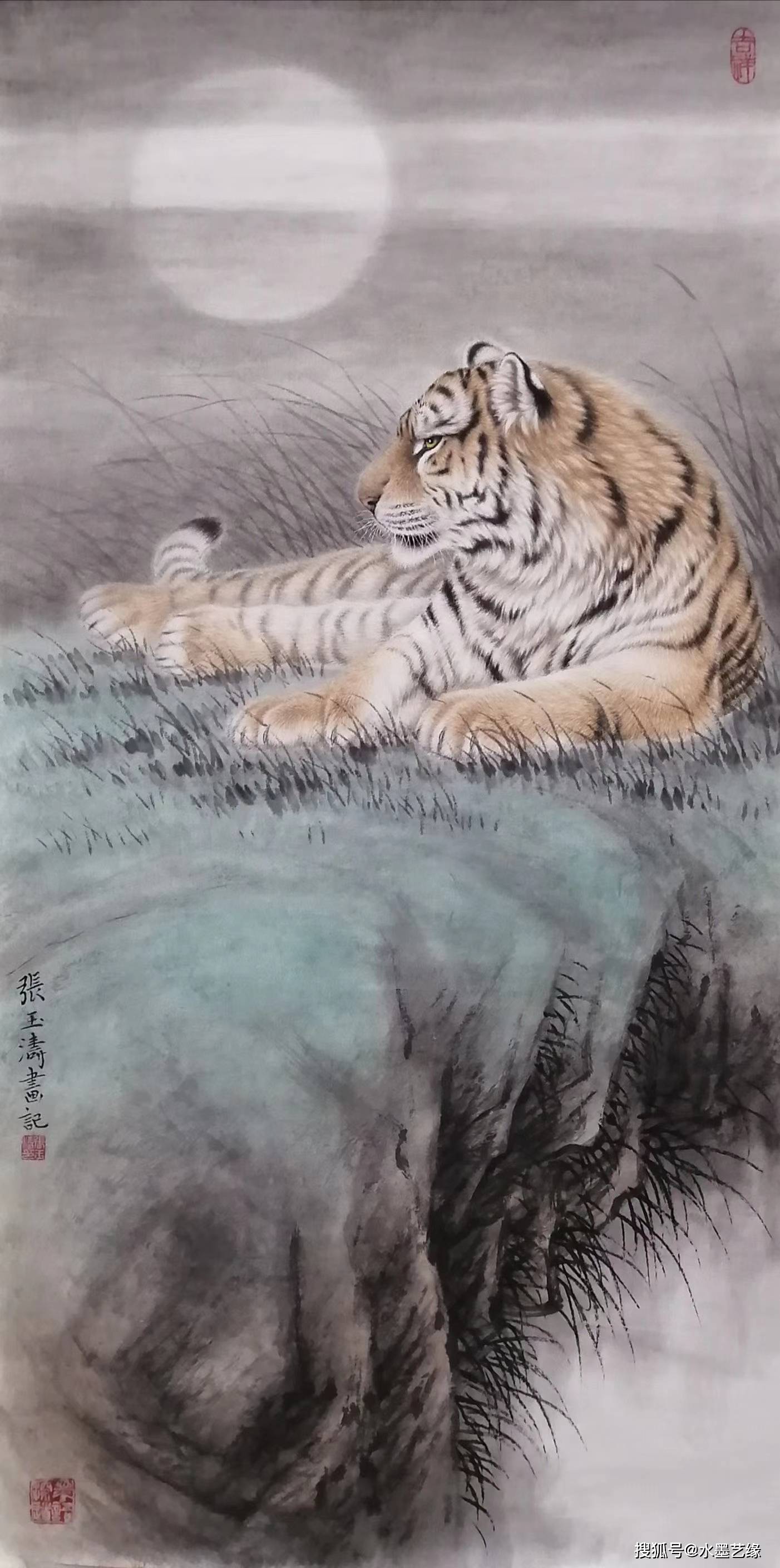 1992年随张银辉先生学画,后受教于画虎名家田茂怀先生.