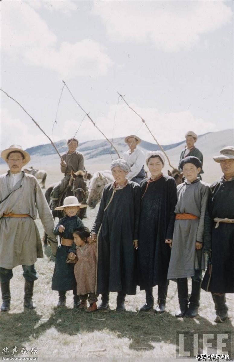 老照片1958年的乌兰巴托蒙古人生活可见一斑