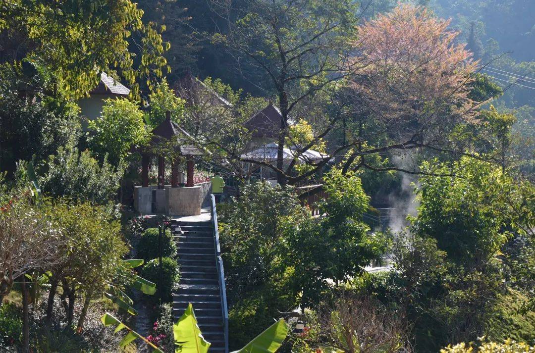 全球最稀缺的醫療溫泉雲南保山邦臘掌氡氟泉