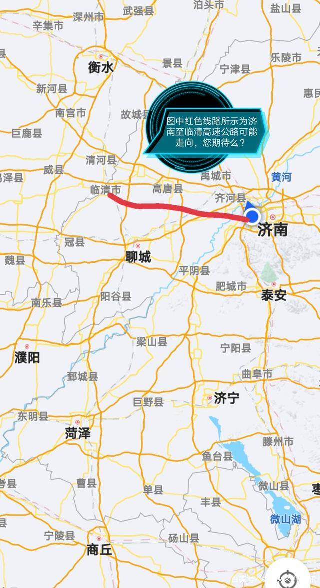 齐河到临清高速线路图图片