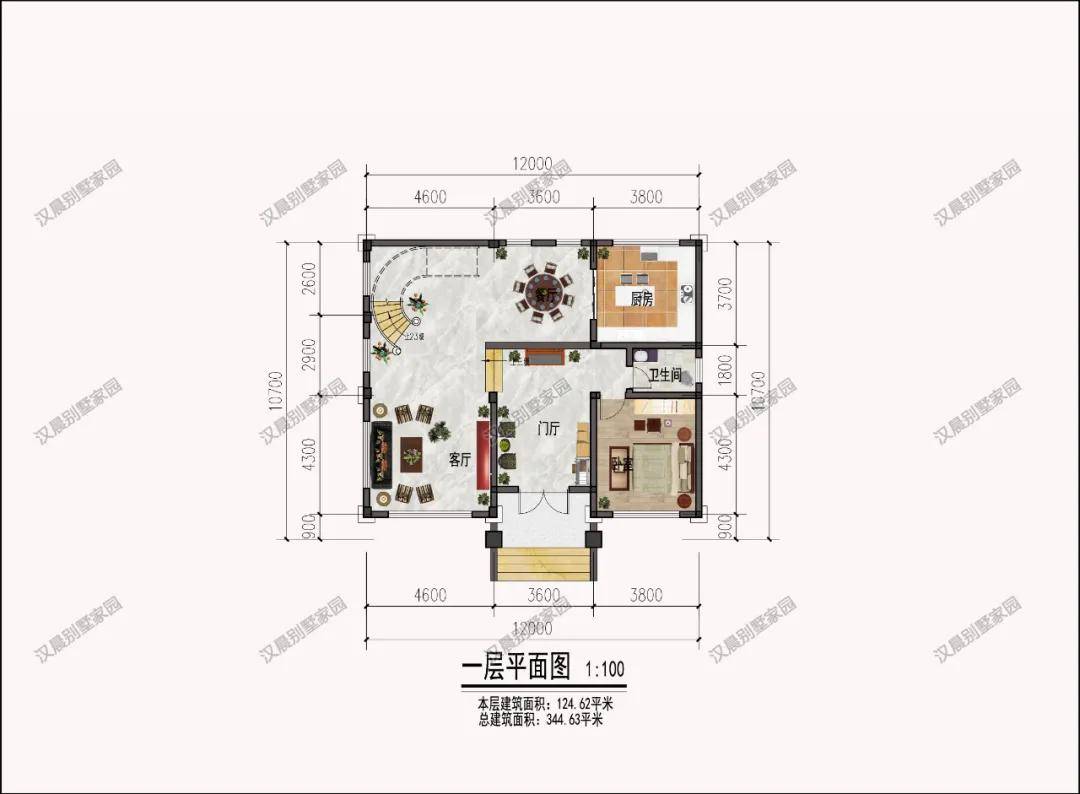 農村佔地120平三層自建房,當簡歐風遇上鐵藝構件檔次瞬間提升